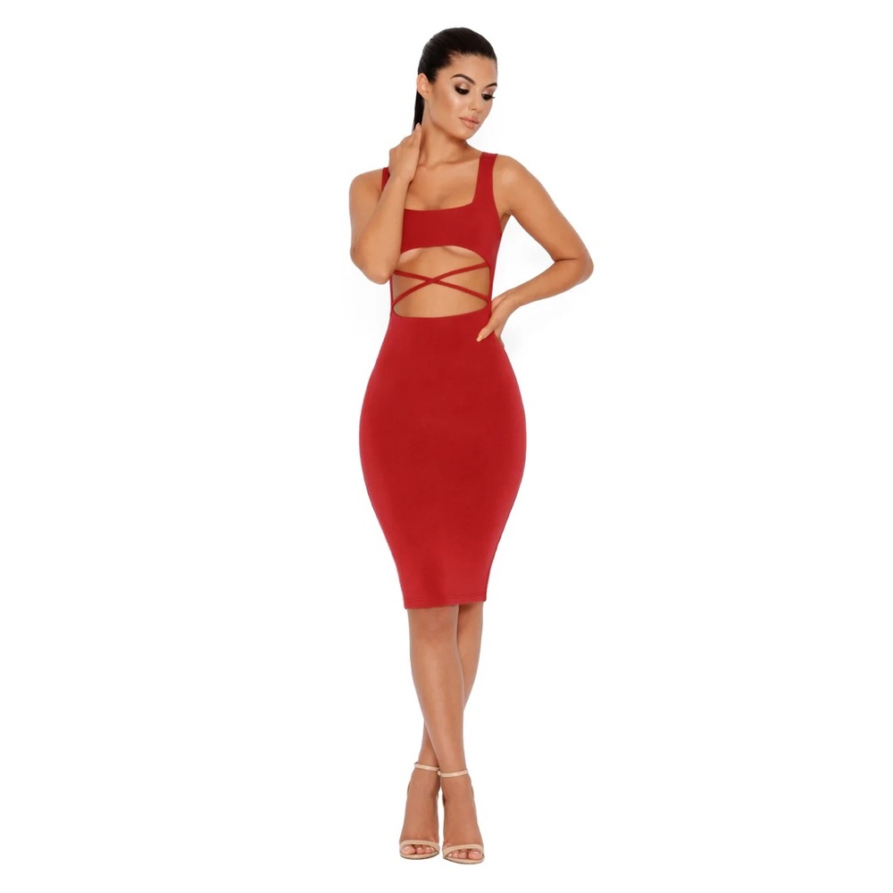 OH POLLY “got it under control” cut out dress